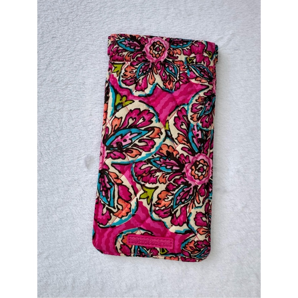 Vera Bradley Floral Pink, Blue Green Quilted Pouch